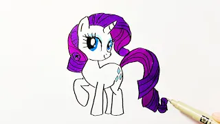 How to Draw Rarity From My Little Pony