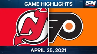 NHL Game Highlights | Devils vs. Flyers – Apr. 25, 2021