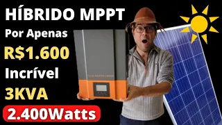 3KVA MPPT HYBRID for R$1600 is amazing! POW-HVM2.4H-24V