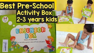Preschool Task Boxes for Early Learning and Basic Skills for 2 years  Unboxing & Review Enjunior Box