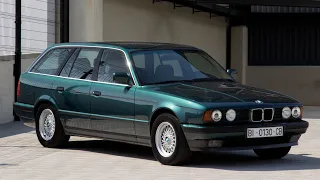Driving - 1992 BMW 525tds Touring 5-Speed.