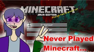 Minecraft Bedrock Player Tries Minecraft Java Edition For The First Time...