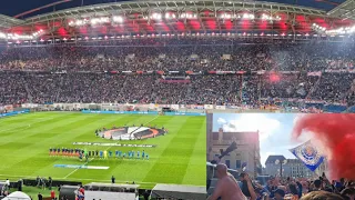 RANGERS FANS IN LEIPZIG! - Match Atmosphere & Fan March | Leipzig 1-0 Rangers - UEL Semifinal