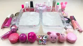 Pink vs Raspberry ! Mixing Makeup Eyeshadow Into Slime ! Satisfying Slime Video ! LIKE EVA