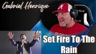 Gabriel Henrique - Set Fire To The Rain (Cover) | REACTION