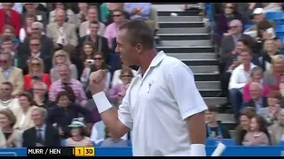 Ivan Lendl clenches his fist