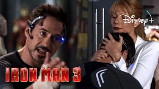 Iron-Man 3 | Tony and Pepper - “I Cant Sleep” Scene | Disney+ [2013]