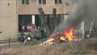 @NTV Ukrayna istihbaratının bahçesinde torbalarca belge yakılıyor