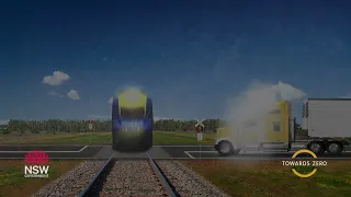 Level crossing safety - Speeding up to beat a train is not worth the risk