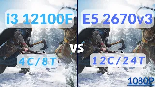 I3-12100F vs Xeon E5-2670v3 | 1080p