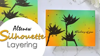 How To Make a Beautiful Silhouette Card Using Layering Stamps!