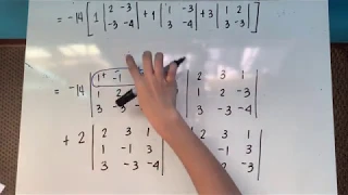 Laplace Cofactor Expansion / Solving a 4x4 Determinant (Taglish)