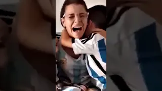 Reaccion Después gol de Montiel Argentina campeón del mundo