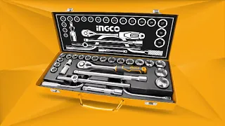 Ingco 24Pcs 1/2" Dr. Socket Set With Metal Box HKTS0243