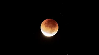 Timelapse of Total Lunar Eclipse on May 16, 2022 at Sunrise