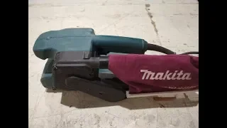 Ремонт ленточной шлифмашины Makita.  Repair belt grinders Makita.