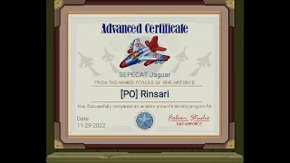 1945 Air Force SEPECAT Jaguar Advanced Certificate