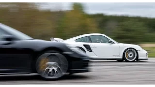 Porsche 911 GT2 RS vs Porsche 991 Turbo S Mk II facelift 620 vs 580 HP (both stock)