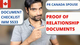 Proof of Relationship - IMM 5533 - Section 7- Spouse PR Canada