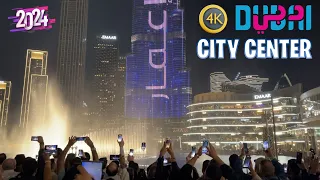 Dubai Amazing NightLife 🇦🇪 Burj Khalifa City Center Walking Tour [4K] (February 2024)