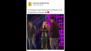 Vivendo por esse lançamento da Marília coma dupla Elvis e Franco.