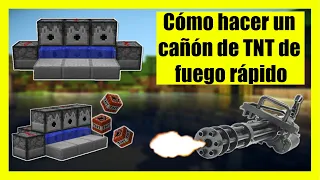 Cómo hacer un CAÑÓN de TNT - Minecraft 😱