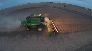 2015 Soybean Harvest near Gilman Illinois