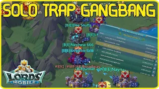 Solo Trap got zeroed over 500m gold ransom - Lords Mobile KVK