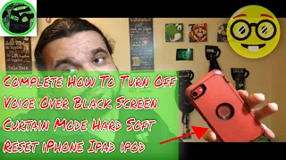 How To Turn Off Disable Remove Voice Over Black Screen Crurtain Mode Accessibility App on iPhone …