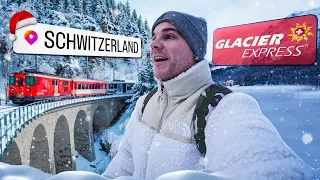 First Class im GLACIER EXPRESS durch die Schweizer Alpen! 🏔️🚅 (schönste Zugstrecke der Welt)