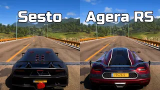 Forza Horizon 5: Lamborghini Sesto Elemento vs Koenigsegg Agera RS - Drag Race