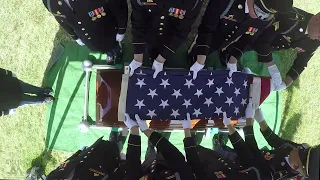 Military Casket Flag Folding - Army Honor Guard at Arlington National Cemetery