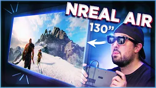 OS ÓCULOS COM UMA TELA DE 130 POLEGADAS! NREAL AIR!