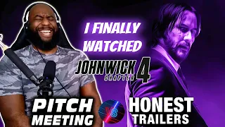 I Finally Watched John Wick Chapter 4 | Pitch Meeting Vs. Honest Trailers Reaction