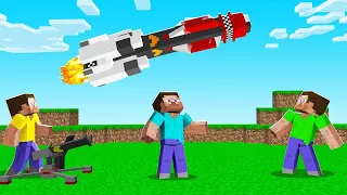 Launching GIANT MISSILES At My Friend! (Minecraft)