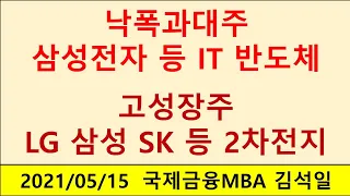 낙폭과대주 삼성전자 삼성SDI 등 IT 반도체, 고성장주 LG화학 SK이노베이션 등 2차전지