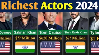 Top 30 Richest Actors in 2024 | Global Rank