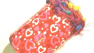 Quick & Easy Upcycled Can with Dollar Tree Duct Tape - Valentine's Day Craft