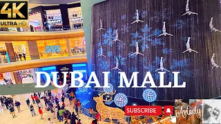 DUBAI MALL Walking Tour 4K | World’s Largest Shopping Mall | Dubai | @travelingartasty