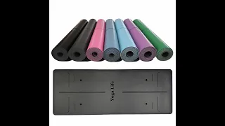 Eco friendly custom PU rubber yoga mat production