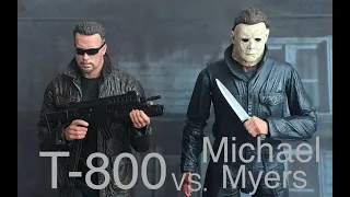 T-800 vs Michael Myers (Stop Motion)