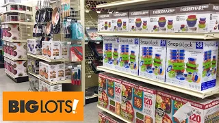 BIG LOTS FOOD STORAGE CONTAINERS KITCHEN COOKWARE DINNERWARE SHOP WITH ME SHOPPING STORE WALKTHROUGH