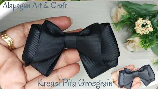 DIY MEMBUAT PITA GROSGRAIN MUDAH DAN CANTIK ( Easy Ribbon Bow ) 🎀🎀🎀 #diy #tutorial #kreasipita