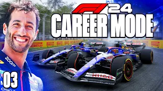 F1 24 Career Mode! On Slicks in the WET?! F1 24 Career Part 3