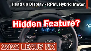 2022-2024 Lexus NX - Hidden Feature? - Head up Display - Hybrid Meter/Tachometer View #Lexus