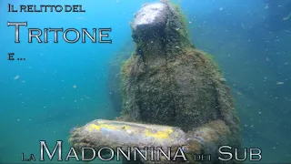 Paolo VDL: Diving in Garda lake -  Tritone wreck and "la Madonnina dei Sub" (light #OrcaTorch D630)