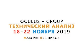 Технический обзор рынка Форекс на неделю: 18 - 22 Ноября 2019 от Максима Лушникова