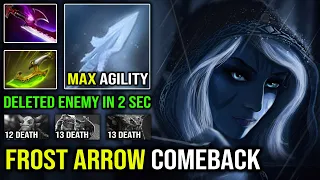 WTF Delete Enemy in Just 2 Seconds - Max Agility Speed COMEBACK Drow Ranger OP Frost Arrow Dota 2