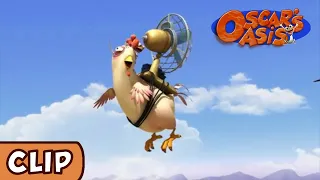 Oscar's Oasis - A Flying Chicken?! | HQ | Funny Cartoons