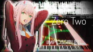 🎶 'Zero Two Dance Meme' Insane Piano | 52,000 Notes | Black MIDI / Piano